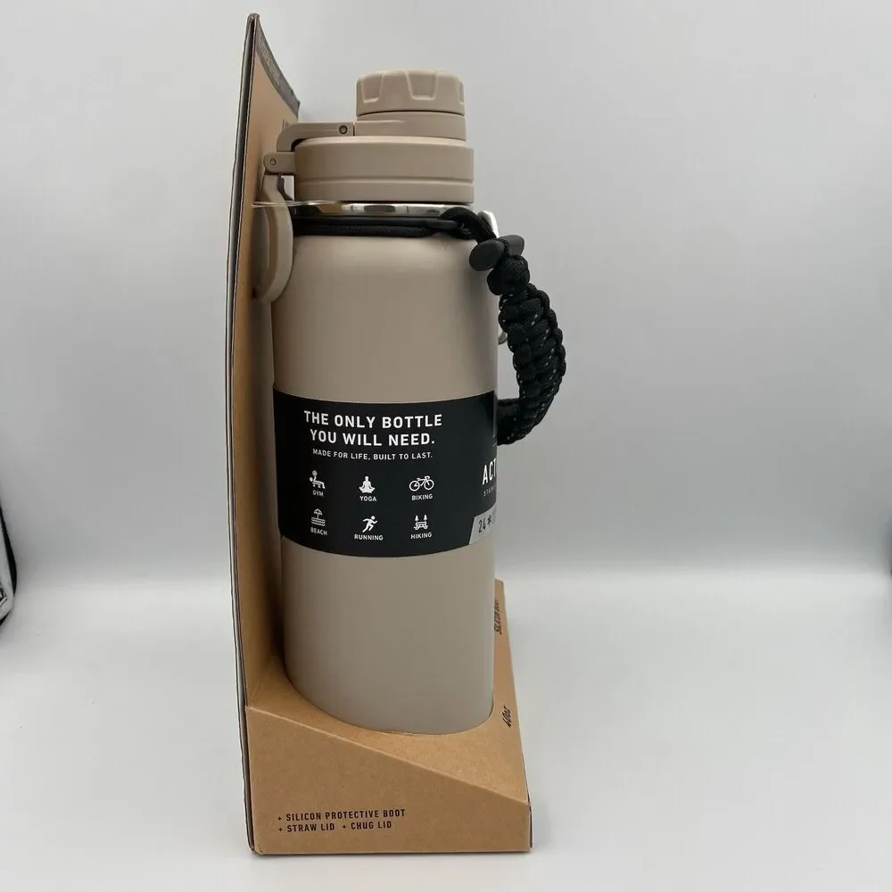 Hydro Flask 40oz Insulated  Stainless Steel Water Bottle Gray